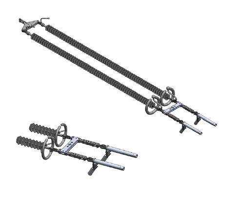 Typical Tension Line Hardware String